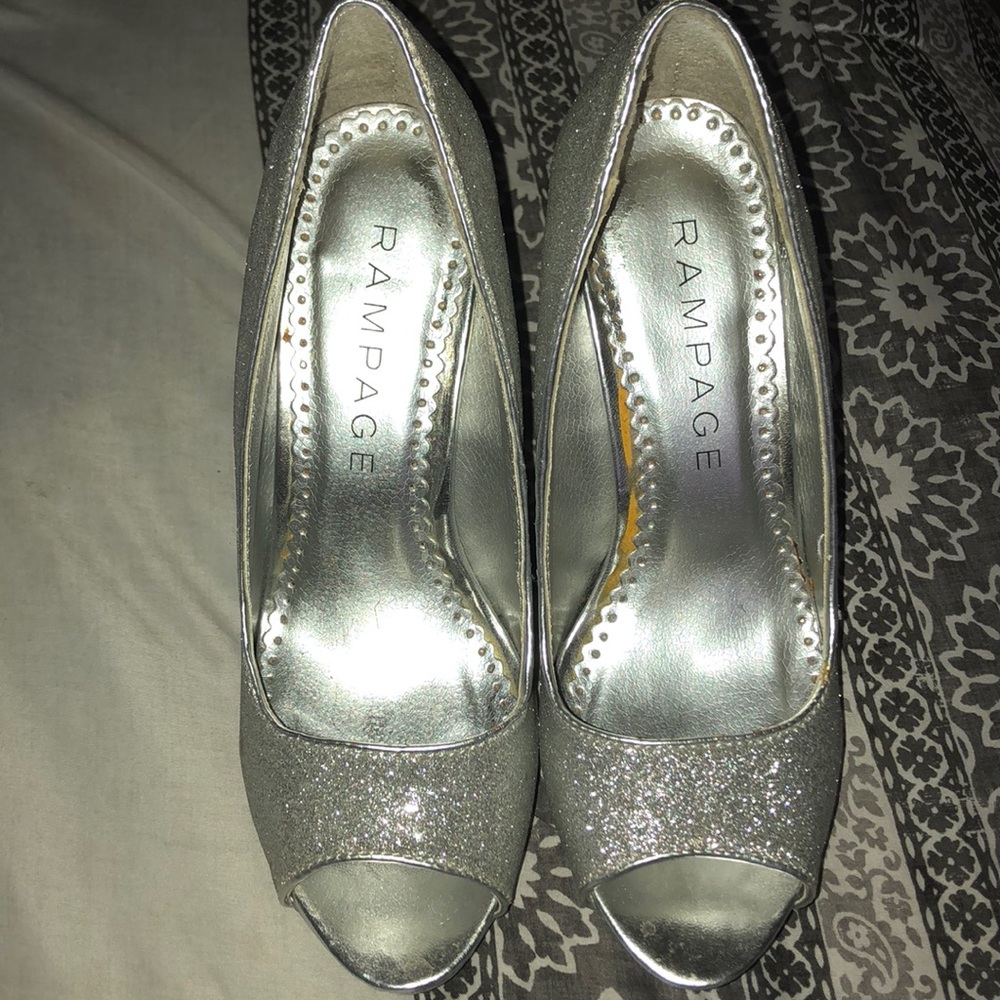 Silver/Sparkling High Heels